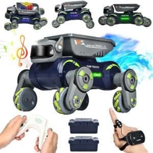 Monster Jam RC Gas Mud Trucks Remote Control Stunt Vehicle for Kids Ages 5 12 Rechargeable 4WD Off Road Toy with Gesture Sensing and 2.4GHz Controller