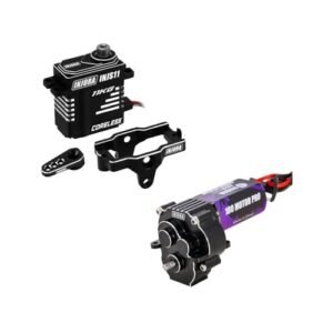 INJORA Coreless High Torque Micro Servo and 180 Pro 48T Motor and Transmission for TRX4M Upgrade
