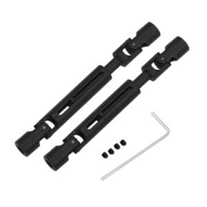 Scott Scale RC Geometry Replacement Drive Shafts for 1/12 Scale RC Cars Black Steel Upgrade Kit