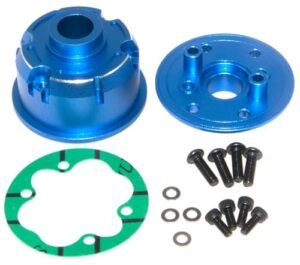 Arrma 1/10 Kraton Outcase 4S V2 1/8 Mojave 4S RC Car Aluminum Alloy Center Differential Housing Shell Part ARA311166 Dark Blue