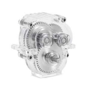 INJORA Acrylic Complete Transmission with Underdrive Gears for 1 18 RC Crawler TRX4M Upgrade RC Gears