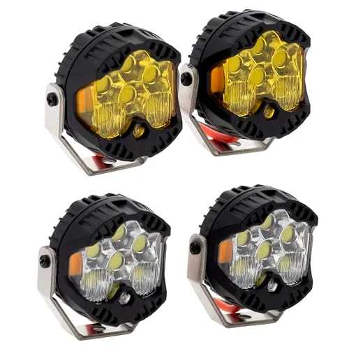 MEUS RACING RC Car LED Lights Kit for 1/10 and 1/8 Scale Models Compatible with Axial SCX10 Wraith Traxxas TRX4 TRX6 Redcat Gen8