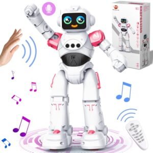 Smart Talking Voice Remote Control Robot Toy for Kids Programmable with Gesture Sensing Technology Ideal Gift for Boys Girls Ages 3 to 8