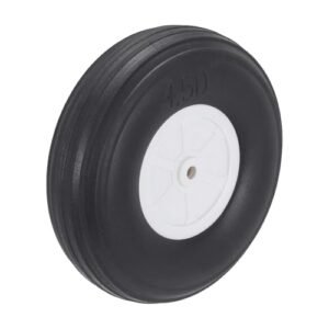 MECCANIXITY Foam Wheels RC Car 4.53 x 1.26 x 0.21 Inch PU Sponge Tires for DIY RC Model Plane Aircraft Replacement