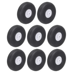 MECCANIXITY RC Plane Wheel Pants 1.77 x 0.59 x 0.09 Inch PU Sponge Wheels for DIY RC Model Aircraft Pack of 8