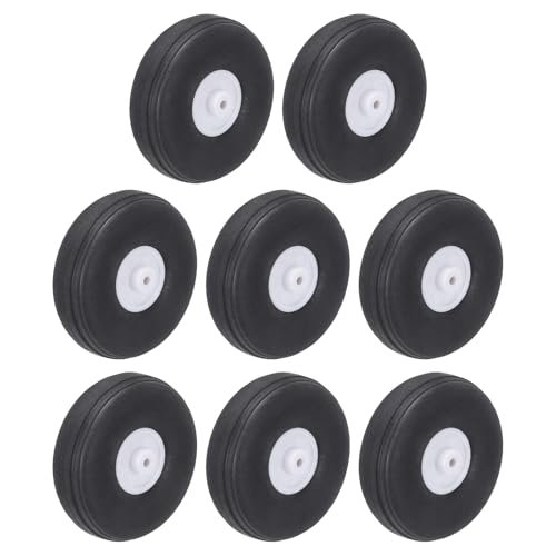 MECCANIXITY RC Plane Wheel Pants 1.77 x 0.59 x 0.09 Inch PU Sponge Wheels for DIY RC Model Aircraft Pack of 8