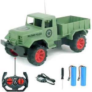 Puisa 1 20 Scale 2 4Ghz RC Military Trucks Off Road Crawler Toy Vehicle with Rechargeable Battery for Kids