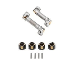 MEUS Ascent 18 Front Rear Driveshafts with Brass Wheel Spacer for Redcat Ascent 18 1 18 RC Crawler Upgrades