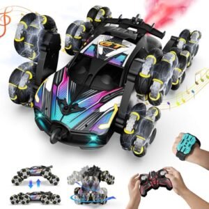 Best Off Road RC Truck Under 100 8WD Gesture Sensing Remote Control Stunt Car for Boys Ages 8 13