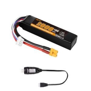 VICMILE 2000mAh 11.1V Lipo Battery with XT30 Plug for Lexus RC Widebody High Performance Airsoft Guns