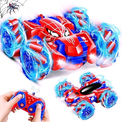 ZDCZ Spider 360 Flip Double Sided RC Car with Drift RC Wheels 4WD Rechargeable Racing Toy for Kids