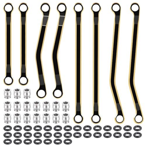 JGGZONE 8PCS TRX4M Brass High Clearance Chassis Links Set for RC Willey Clearance Sofas 1/18 TRX4M High Trail K10 F150