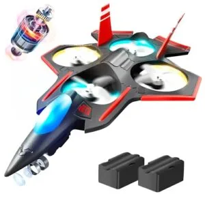 BEZGAR Brushless RC Plane with Camera 2.4GHZ Remote Control Airplane Featuring Navigation Lights for Enhanced Visibility