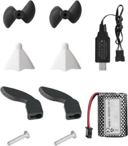 BEZGAR RC Wakeboard Boat Pavati Accessories Package for TX123 Including 7 4V 1200mAH Li ion Battery and Screw Propellers