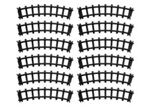 Lionel Battery O Gauge 12 Piece Curved Black Plastic Track Pack Compatible with 9.6 v rc battery pack