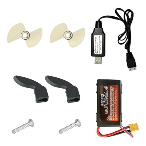 BEZGAR TX127 RC Boat Accessories Package with 11.1V 1800mAH Li ion Battery and Spare Parts