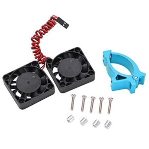 Bnineteenteam Small RC Fighter Jet Aluminum Alloy Cooling Fan 40x40mm for 4068 4268 4274 4275 Motors Blue