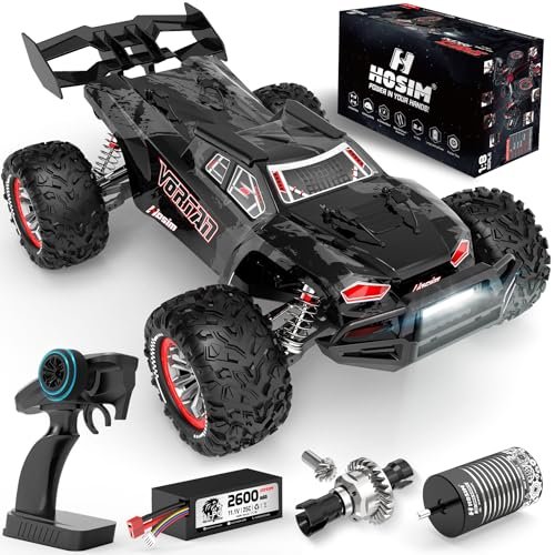 Hosim Vortan 1 8 Scale Electric RC Monster Trucks Fast 50mph 4WD Brushless Remote Control Truck with 3S Battery