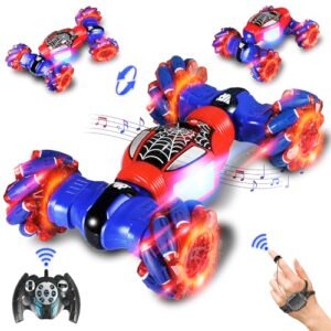 Spider Gesture Sensing RC Stunt Car Harga RC Car Drift with Lights Music 2.4GHz 4WD Hand Controlled 360 Rotation Transform Off Road Remote Control Toy