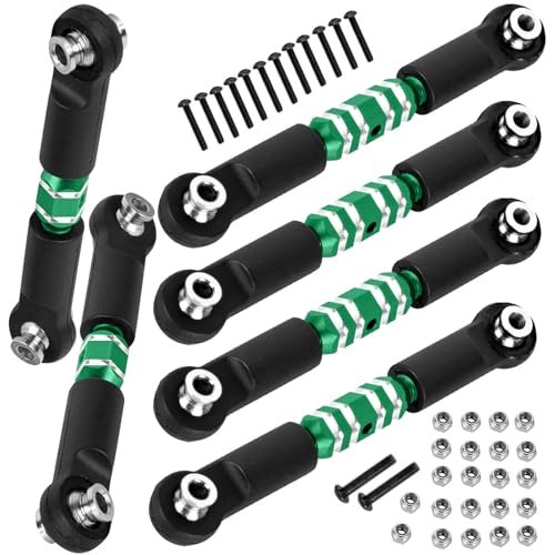 BRCatWPark 6pcs Aluminum Turnbuckles Camber Links for 1/10 Scale Aluminum RC Wheels Upgrades Part Granite 3S BLX Mega550 Senton Vorteks 3S BLX Mega550 Green