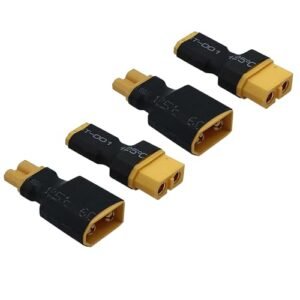 LINSYRC 2 Pairs XT30 to XT60 Plug RC Male Female Connector Adapter Compatible with Dewalt Battery RC Car and FPV Drone Lipo NiMH Battery Charger ESC
