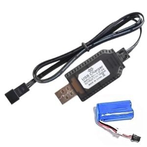 SkyHigh Drone USB Charger Cable for RC Plane Elevator and Other RC Toys 7.4V 1000mA Lithium Battery Charger