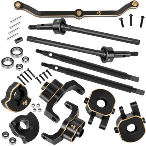 BRCatWPark RC Brass Axle Widening Hop Up for 1/18 TRX4M Enhances Stability Perfect Companion for Books on RC Helicopters