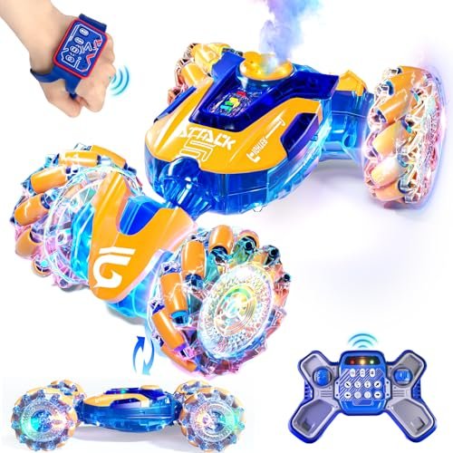 Uregoio RC Fuel Shut Off Valve High Performance Remote Control Car with Gesture Sensing and LED Lights for Kids Age 6 12