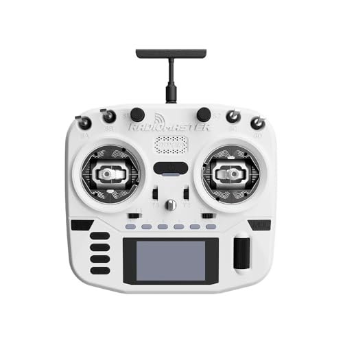 RadioMaster Boxer Crush EdgeTX 2.4G 16CH Remote Controller ELRS with AG01 Hall Gimbals White Compatible with rc 799m remote codes