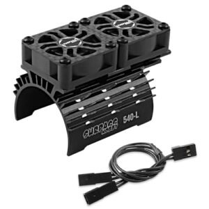 GLOBACT RC Cooling Fan 28000rpm Metal Heatsink 30mm for Ruckus RC Truck Parts 1 10 Scale Motor 36 38mm