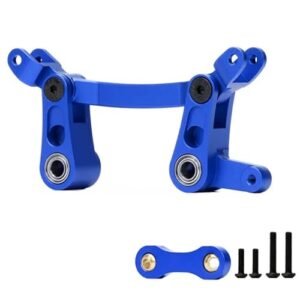 Big Tom RC Truck Aluminum Steering Bellcrank Link Upgrades Parts for Arrma 1/10 Granite SENTON 3S MEGA Big Rock KRATON Outcast 4S 1/8 Typhon 3S MEGA Replacement of AR340132 ARAC3020 Navy Blue