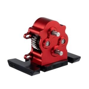 HooCrawler Aluminum Dual Transmission Overdrive Gearbox for FG RC Bodies LCG Cheater Rigs Capra SCX10 PRO Upgrade Red