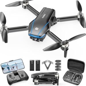 PLEGBLE RC Motor Drone with 4K Camera Brushless Motor Foldable Design for Kids and Adults