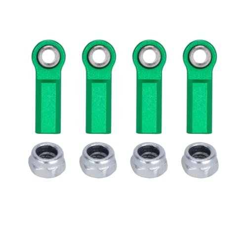 Tacoma RC Crawler 1/10 Scale M4 Aluminum Chassis Link Steering Rod Ends Set of 4 Straight and Bend Options for SCX10 TRX4 Capra VS4 10 Wraith Models