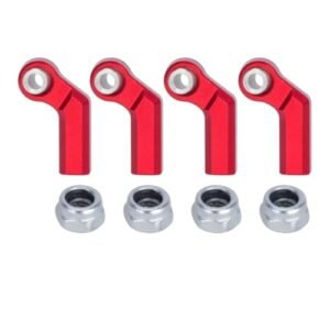 Redcat Racing 1/10 RC Crawler Wheels M4 Aluminum Chassis Link Steering Rod Ends Set of 4 Straight and Bend 7.5mm Options
