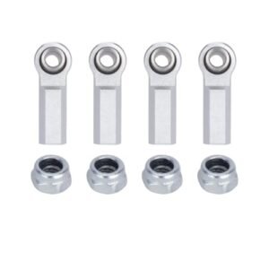 M4 Aluminum Chassis Link Steering Rod Ends for 1/10 RC Crawler SCX10 TRX4 Capra VS4 10 Wraith Chassis Truck RC