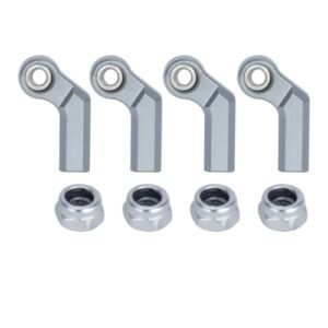 Forum RC Crawler 1/10 Scale M4 Aluminum Chassis Link Steering Rod Ends Set for SCX10 TRX4 Capra VS4 10 Wraith Bend 7.5mm Titanium