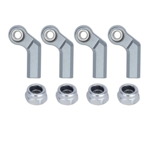 Forum RC Crawler 1/10 Scale M4 Aluminum Chassis Link Steering Rod Ends Set for SCX10 TRX4 Capra VS4 10 Wraith Bend 7.5mm Titanium