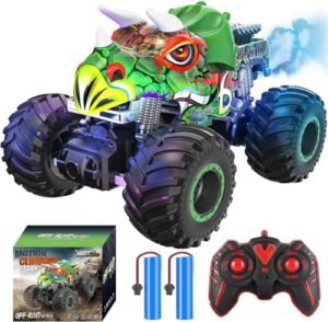 Ropwol 1/20 Scale RC Toy Car 2WD High Speed 30 Km h All Terrain Electric Offroad Remote Control Car with Music Player for Kids and Adults Blue Green