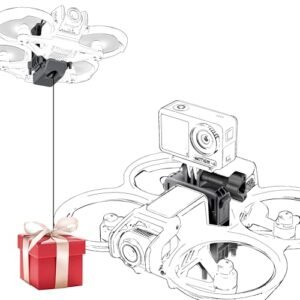 FLYDrone Avata 2 Quadcopter GoPro Mount Airdrop System with Tripod Adapter for DJI Osmo Action 5 Pro Action 4 GoPro HERO12 Insta360