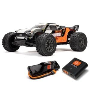 ARRMA 1/10 VORTEKS 2wd RC Stadium Truck RTR Orange ARA3205ST1 with Smart Battery Charger