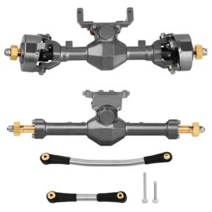 Pothyes Diamond Shape SCX24 Aluminum Axle Upgrades Titanium RC Crawler Axle Weights for Axial SCX24 Deadbolt C10 JLU Gladiator Bronco 1/24 Scale