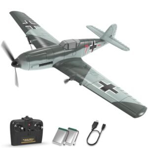 FLYCOLOR Gyro System RC Helicopter RTF for Beginners 2.4Ghz 3CH Remote Control Airplane with Gyro Stabilization Outdoor Hobby WWII FW190