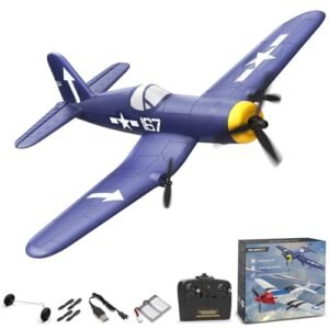 FLYCOLOR FPV System RC Plane RTF for Beginners 2.4Ghz 3CH Remote Control Airplane with Gyro Stabilization
