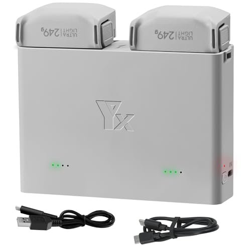 DJI Mini 4 Pro Mini 3 Series Battery Parallel Charger Two Wheeler RC Accessories with Two Way Charging Hub