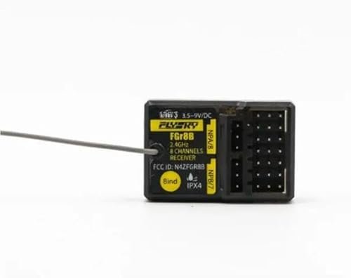 Flysky FGR8B IPX4 RC Truck Receiver 2.4GHz 8CH Single Antenna for AFHDS 3 Transmitters PL18 NB4 NB4 Lite FRM302