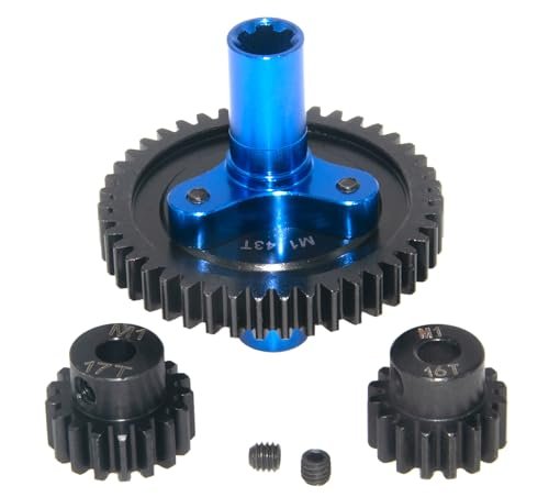 Arrma Granite 3S Kraton Outcast 4S Typhon RC Car Spur Gear Slipper Clutch Pinions Gear Set 43T 16T 17T High Quality Steel RC Willey Sunday Hours
