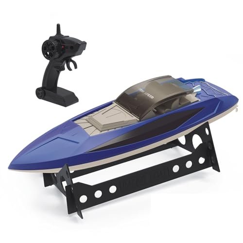 OKGIUGN Fast RC Boat Racing Buoys 2.4 GHz 25 MPH Rechargeable Remote Control Boat for Pools and Lakes