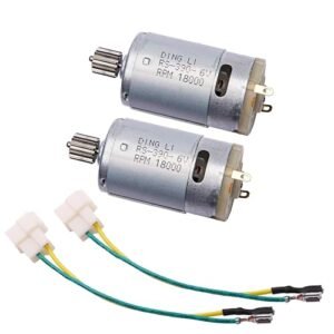 2PCS 6V390 18000RPM Electric Motor RS390 6V Motor Drive Engine Accessory for Kids Ride On Cars Children Ride on Toys Replacement Parts Are RC Cars Allowed on Airplanes
