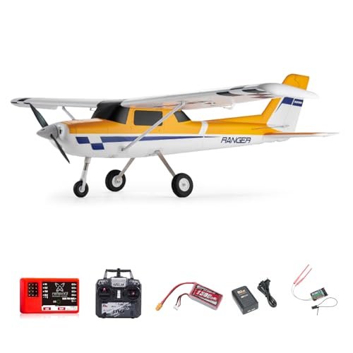 Fms Ranger Reflex V3 1220mm Yellow RC Airplane RTF 4 Channel Remote Control Plane for Beginners with Battery and Charger